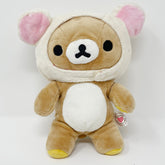 2011 Rilakkuma with Korilakkuma Hood Plush and Kiiroitori - I Love Rilakkuma Series - San-X