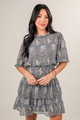 Stay With Me Lavender Floral Mini Dress
