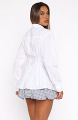 Feeling Is Mutual Long Sleeve Shirt White