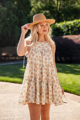 Summer Invitation Floral Ivory Mini Dress
