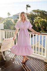 Pretty Proper Pink Stripe Maxi Dress