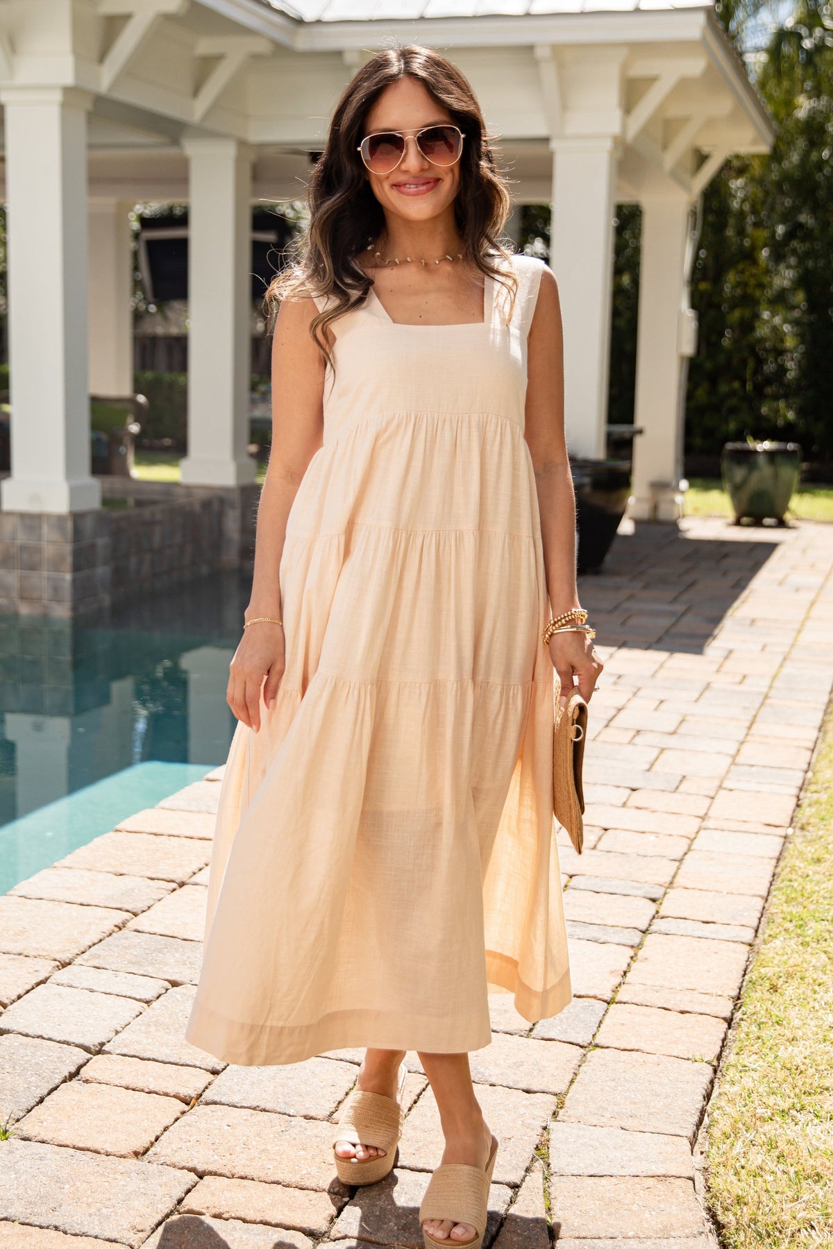 Speak Your Mind Tiered Midi Dress