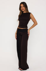 Fluent Lines Pants Chocolate