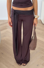 Fluent Lines Pants Chocolate